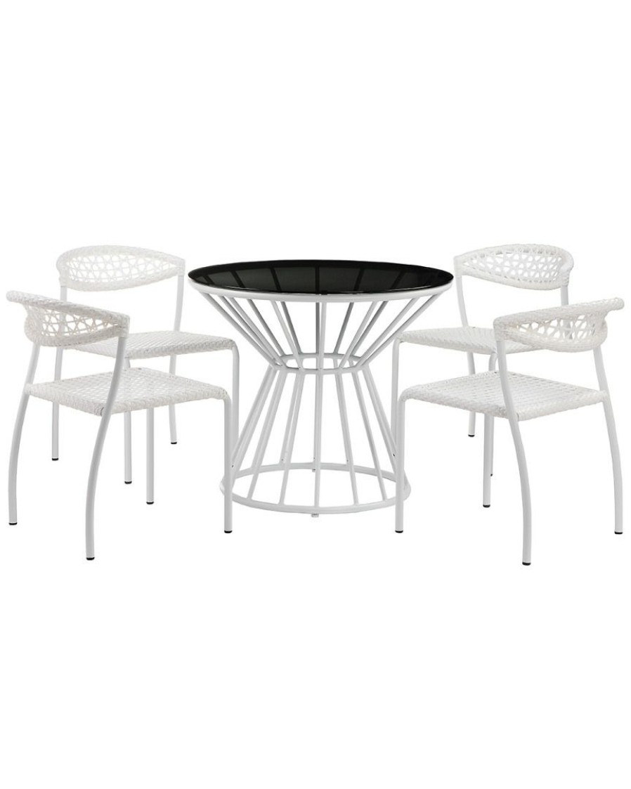 Dining Sets * | Pangea Home Rose 5Pc Dining Dining Sets