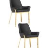 Dining Chairs & Stools * | Pangea Set Of 2 Hudson Diamond Tufted Chairs Home Dining Chairs & Stools