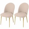 Accent Chairs * | Pangea Home Gold Vera Set Of 2 Chairs Accent Chairs