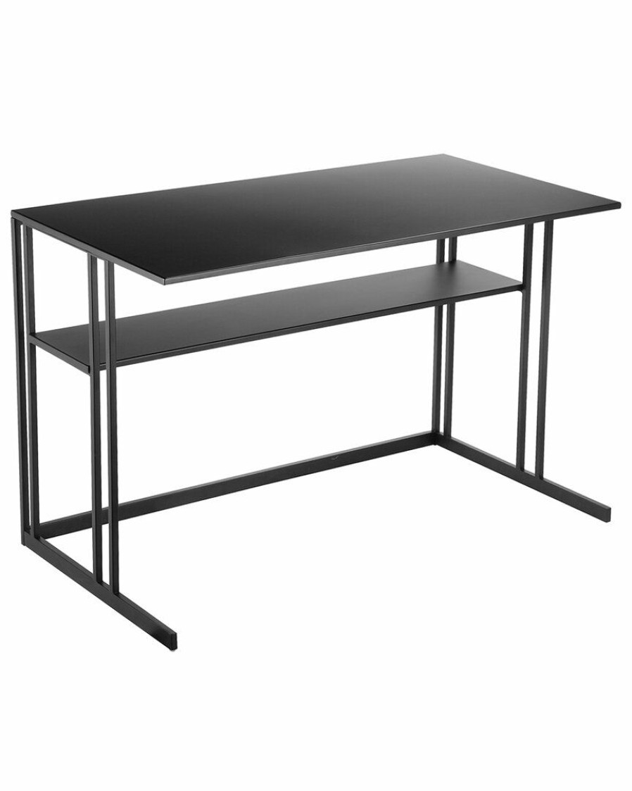 Desks & Storage * | Pangea Home Miley Desk Metal Desks & Storage