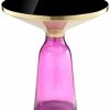 End & Side Tables * | Pangea Home Gbelinda Side Table Purple Glass End & Side Tables