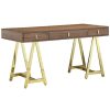 Desks & Storage * | Pangea Gold Riley Desk Home Desks & Storage