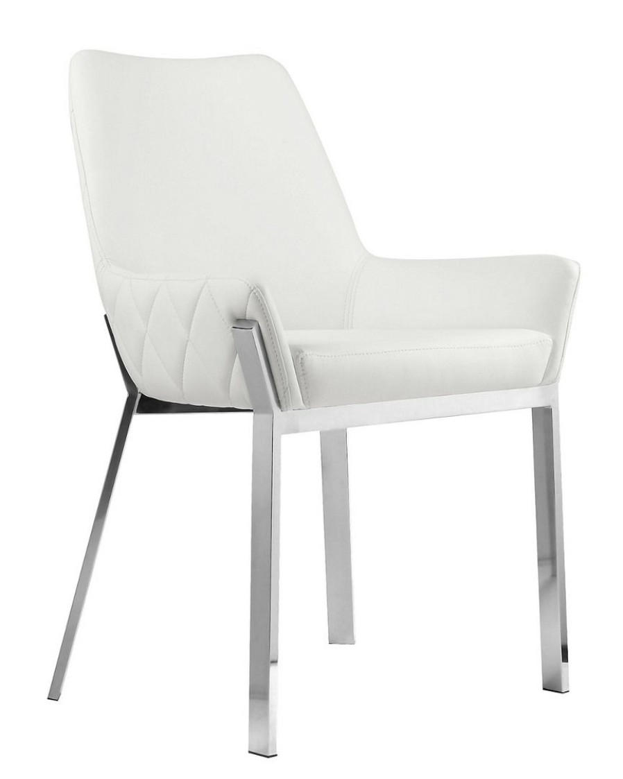 Dining Chairs & Stools * | Pangea Set Of 2 Hudson Diamond Tufted Chairs Home Dining Chairs & Stools