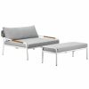 Seating * | Pangea Home Indoor/Outdoor Deay Daybed & Ottoman Set Seating