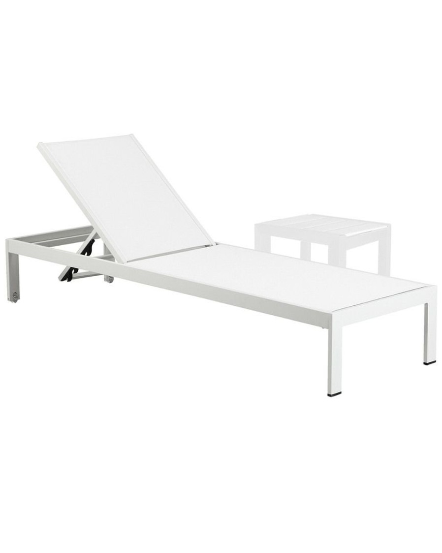 Seating * | Pangea Home Sally Lounger & Side Table Seating