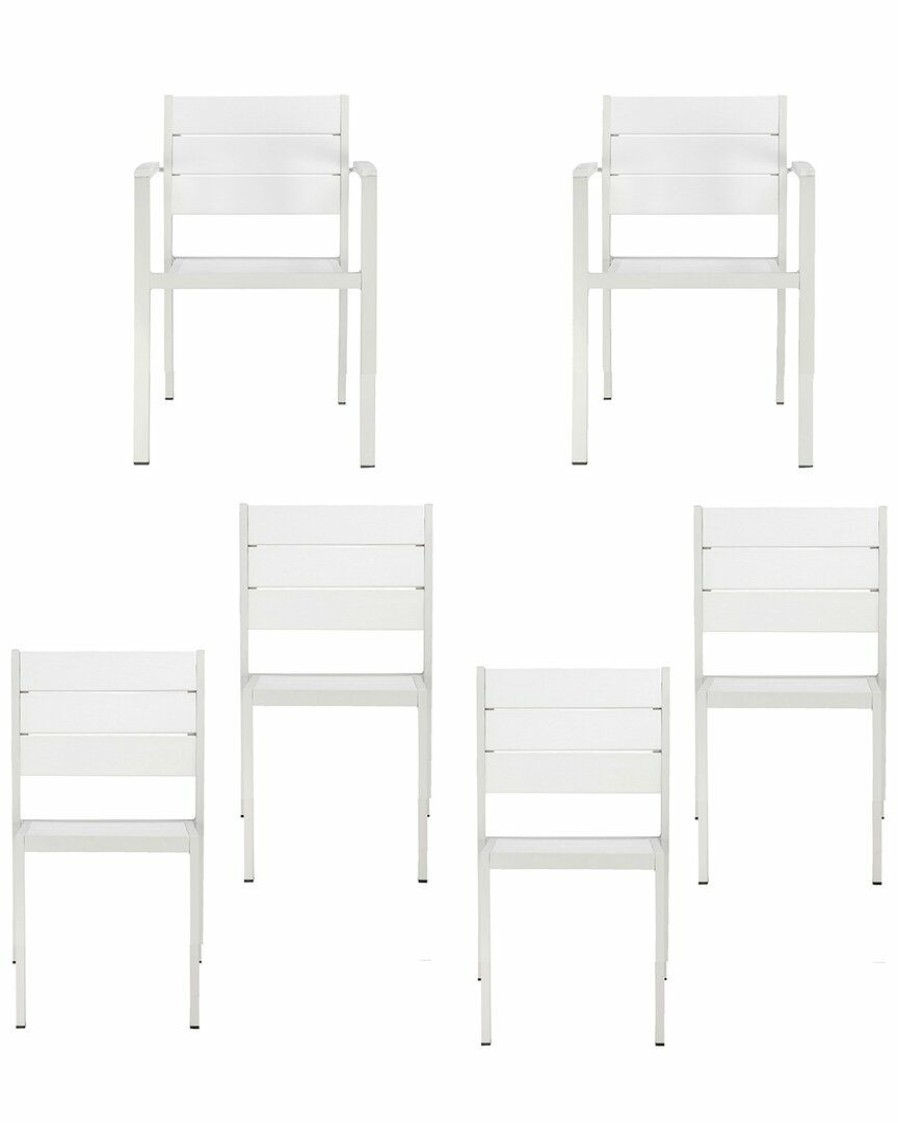 Seating * | Pangea Home Indoor/Outdoor Set Of 6 Roy Dining Chairs Seating