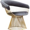 Accent Chairs * | Pangea Fern Wire Arm Chair Home Accent Chairs