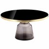 Coffee Tables * | Pangea Home Gbelinda Coffee Table Gray Glass Coffee Tables