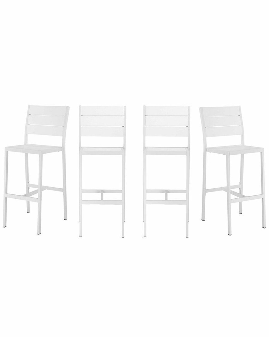 Seating * | Pangea Home Indoor/Outdoor Set Of 4 Betty Bar Chairs Seating