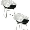 Accent Chairs * | Pangea Set Of 2 Galaxy Wire Mesh Chairs Home Accent Chairs