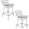 Dining Chairs & Stools * | Pangea Set Of 2 Shuttle Counter Stools Home Dining Chairs & Stools