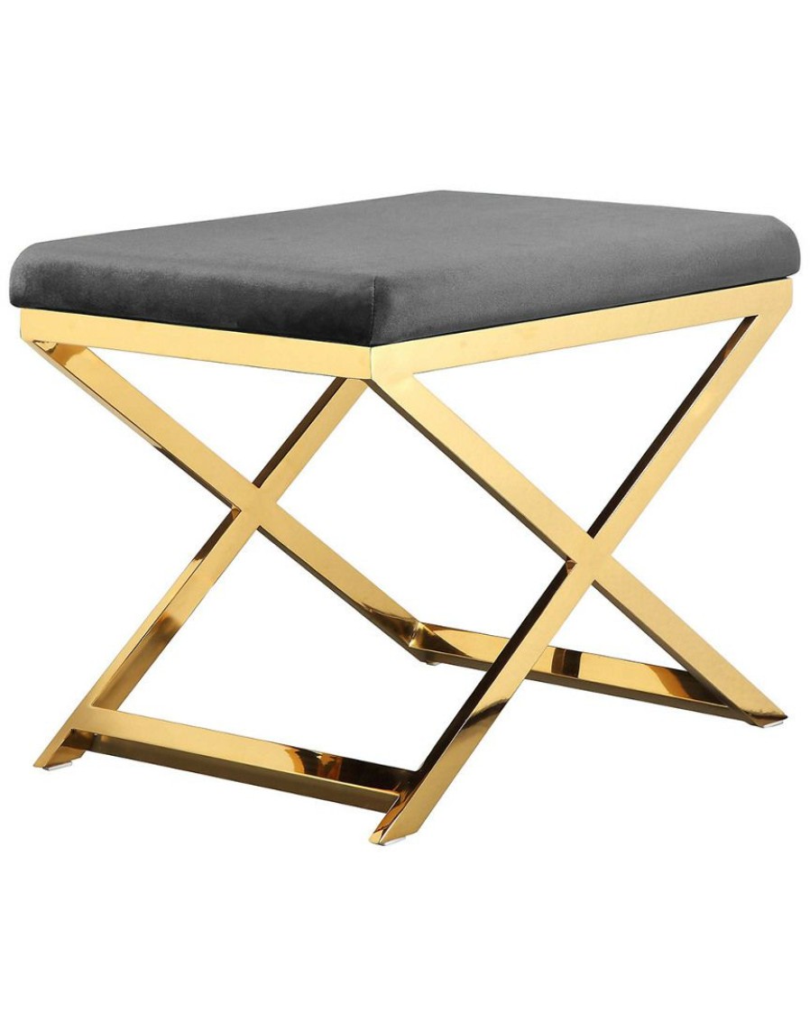 Dining Chairs & Stools * | Pangea Gold Lexi Stool Home Dining Chairs & Stools