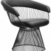 Accent Chairs * | Pangea Home Ivy Chair Black Faux Leather Accent Chairs