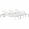 Seating * | Pangea Home Indoor/Outdoor 3 Joseph Loungers & 3 Side Tables Seating