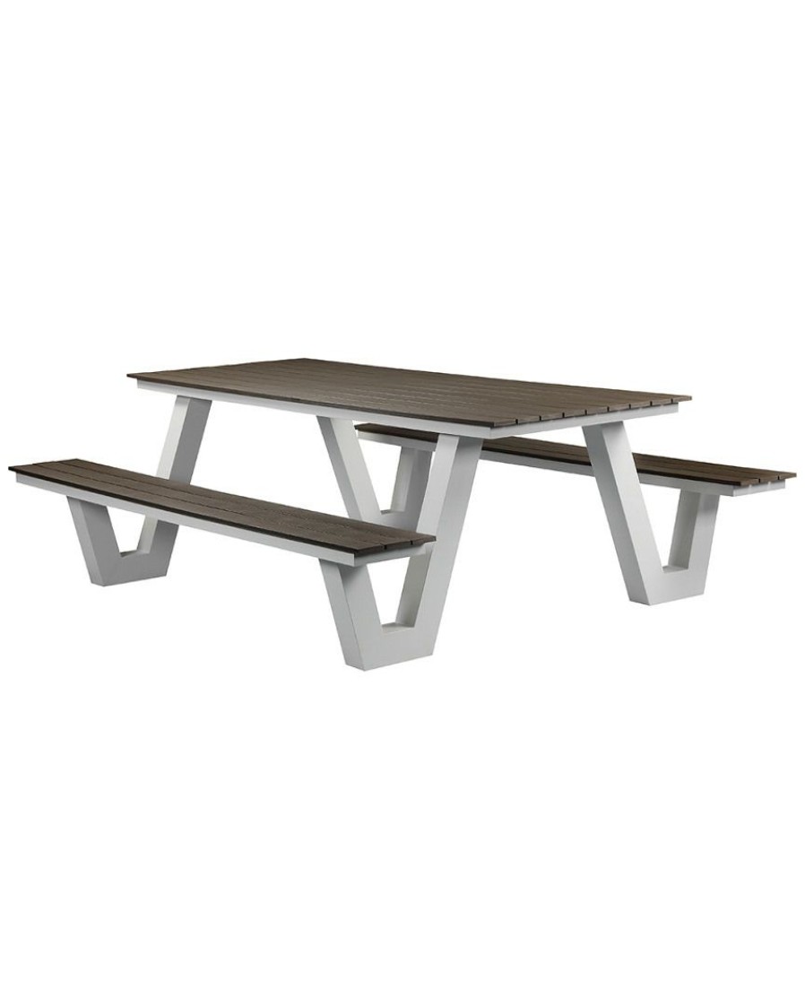 Outdoor Tables * | Pangea Lukas Outdoor Picnic Table Home Outdoor Tables