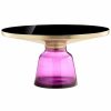 Coffee Tables * | Pangea Home Gbelinda Coffee Table Purple Glass Coffee Tables