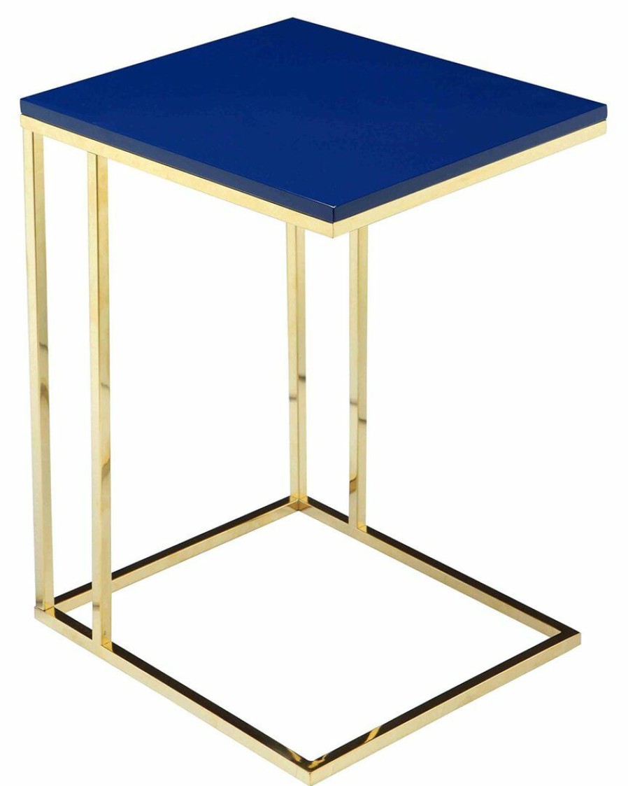 End & Side Tables * | Pangea Home Gold Fred Tray Table End & Side Tables