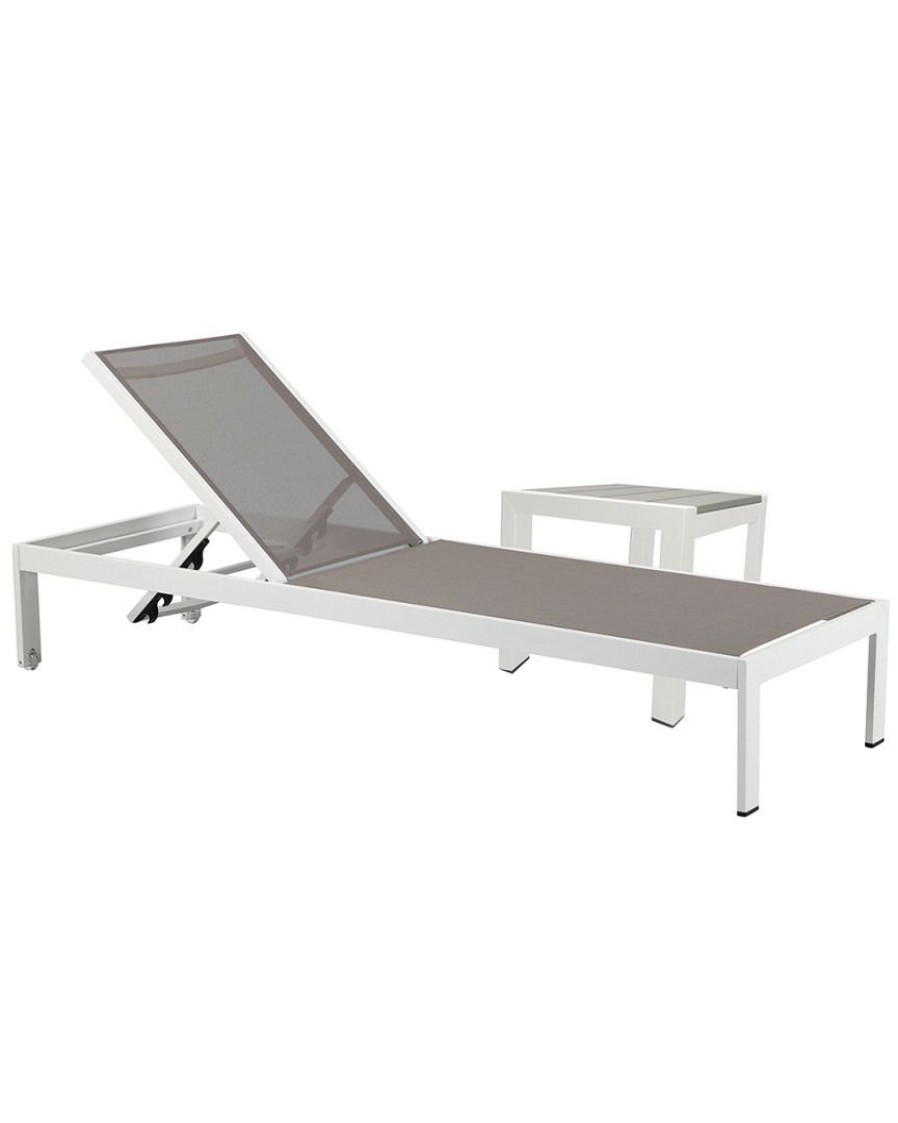 Seating * | Pangea Home Sally Lounger & Side Table Seating