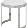 Dining Chairs & Stools * | Pangea Silver Frame Orion Stool Home Dining Chairs & Stools