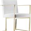 Dining Chairs & Stools * | Pangea Gold Dexter Arm Chair Home Dining Chairs & Stools