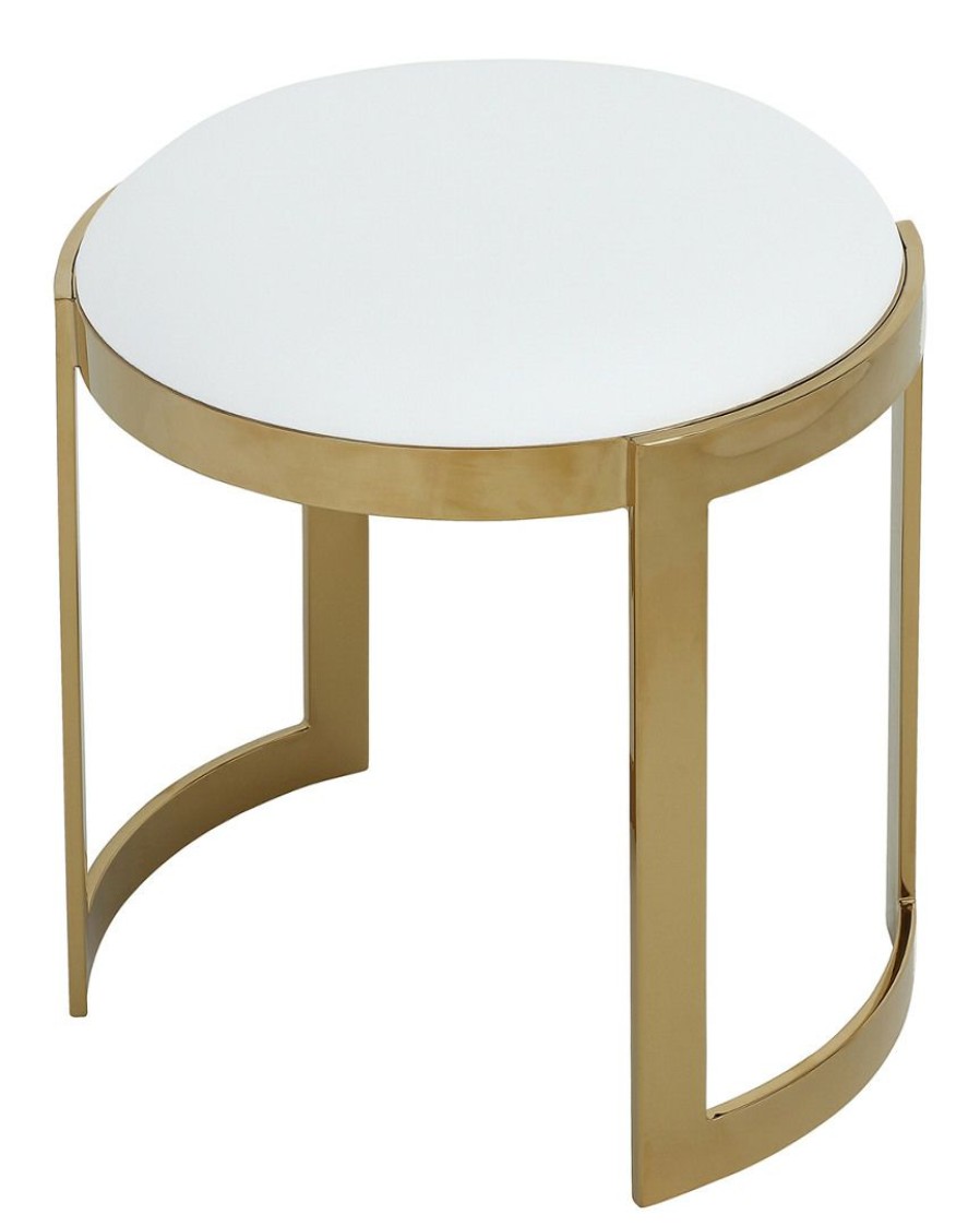 Dining Chairs & Stools * | Pangea Gold Frame Orion Stool Home Dining Chairs & Stools