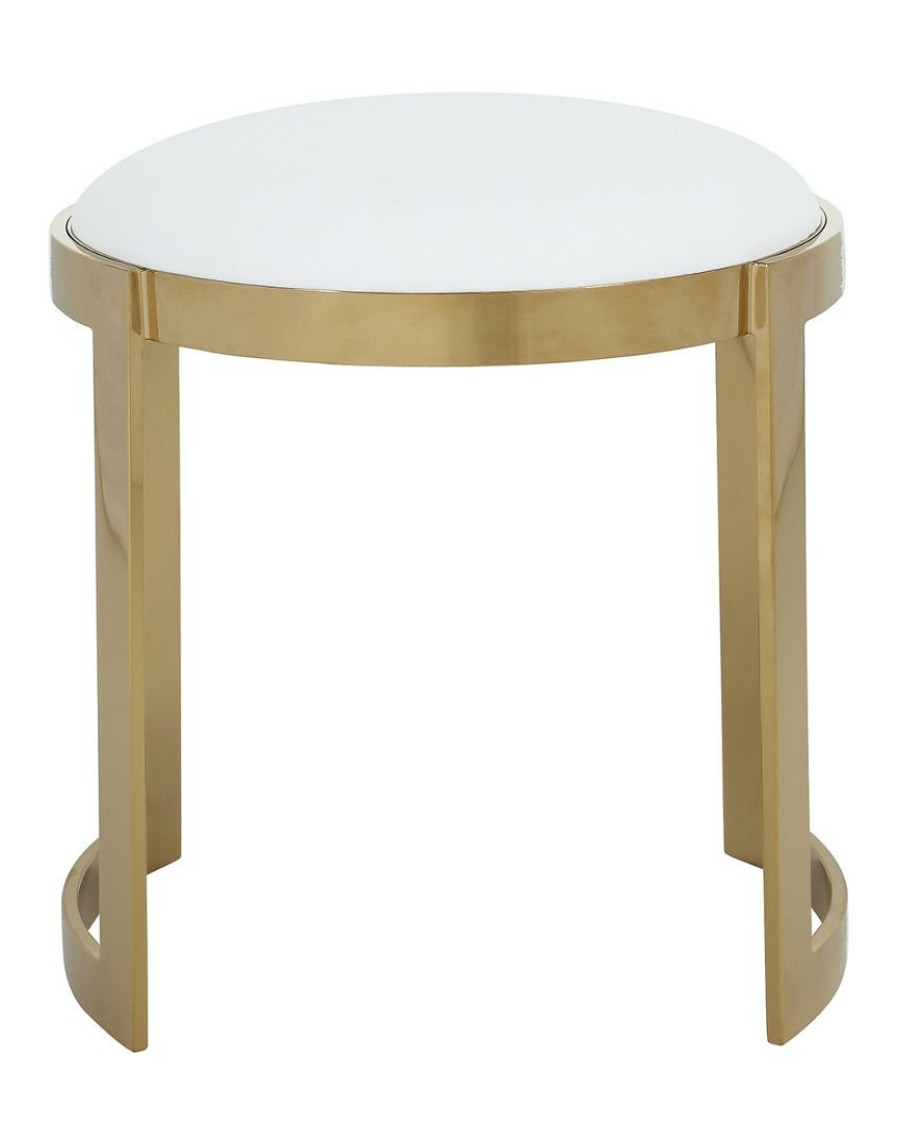 Dining Chairs & Stools * | Pangea Gold Frame Orion Stool Home Dining Chairs & Stools