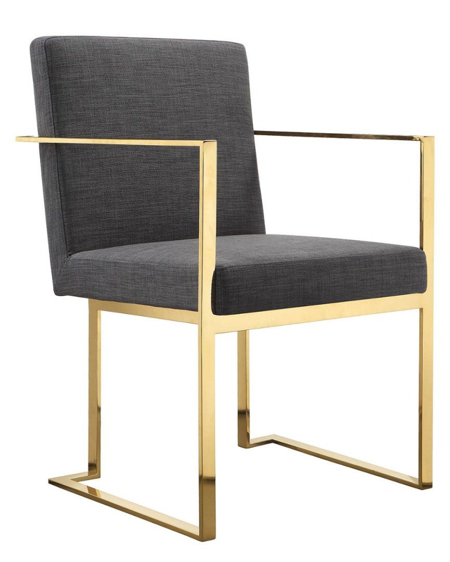 Dining Chairs & Stools * | Pangea Gold Dexter Arm Chair Home Dining Chairs & Stools