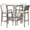 Outdoor Tables * | Pangea Betty 5Pc Bar Set Home Outdoor Tables