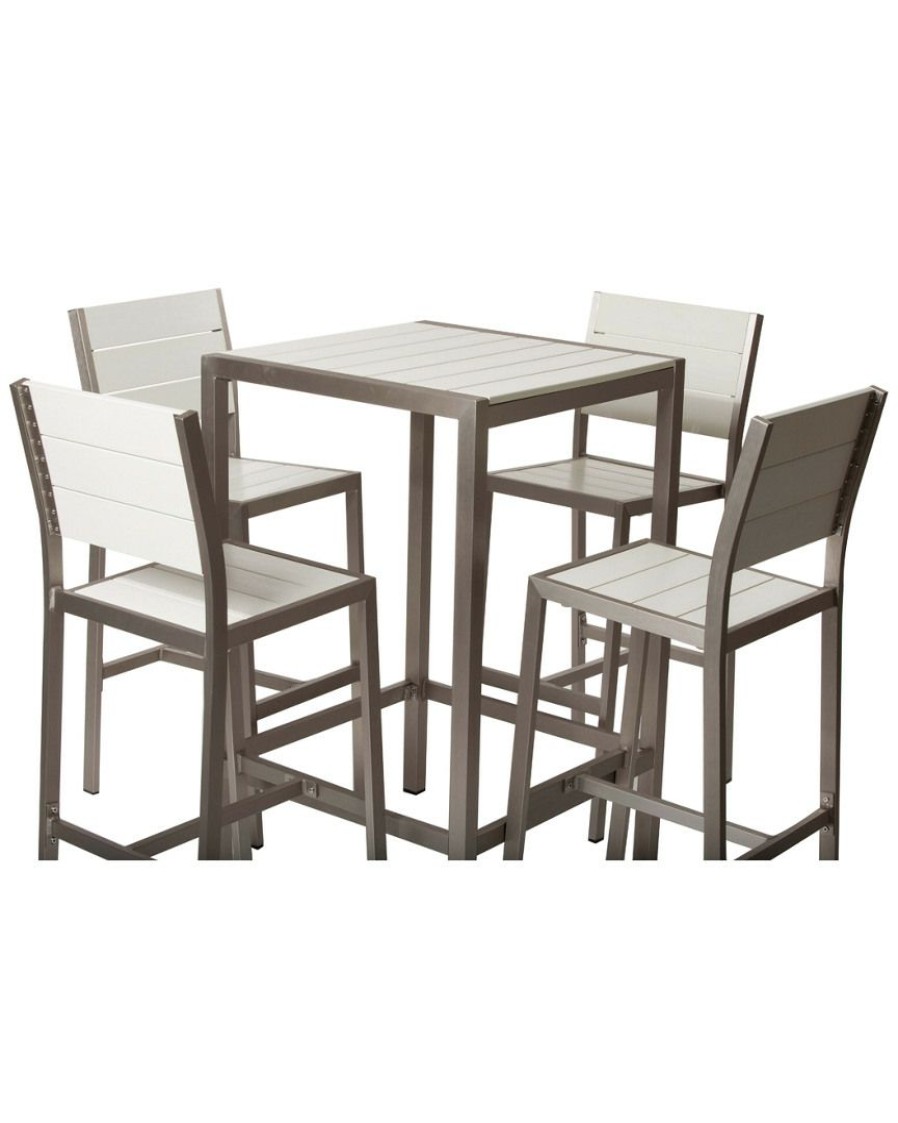 Outdoor Tables * | Pangea Betty 5Pc Bar Set Home Outdoor Tables