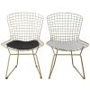 Dining Chairs & Stools * | Pangea Set Of 2 Gold Shuttle Dining Chairs Home Dining Chairs & Stools