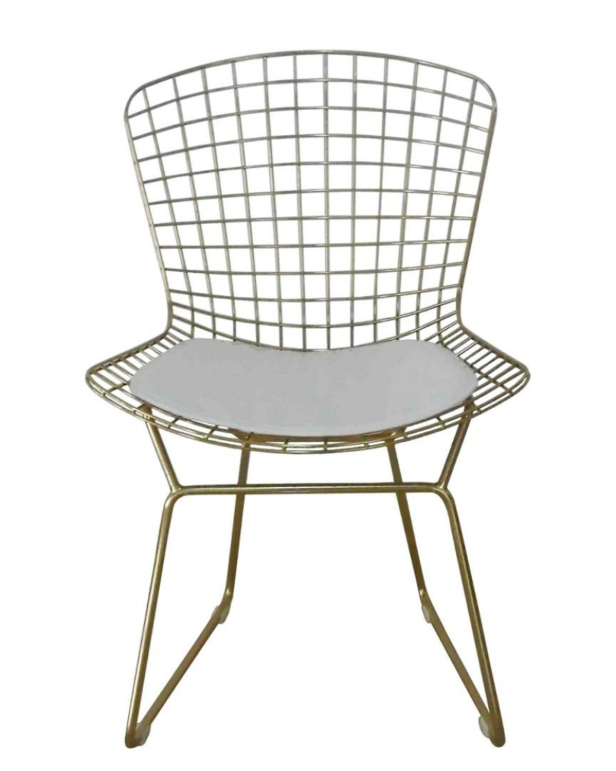 Dining Chairs & Stools * | Pangea Set Of 2 Gold Shuttle Dining Chairs Home Dining Chairs & Stools