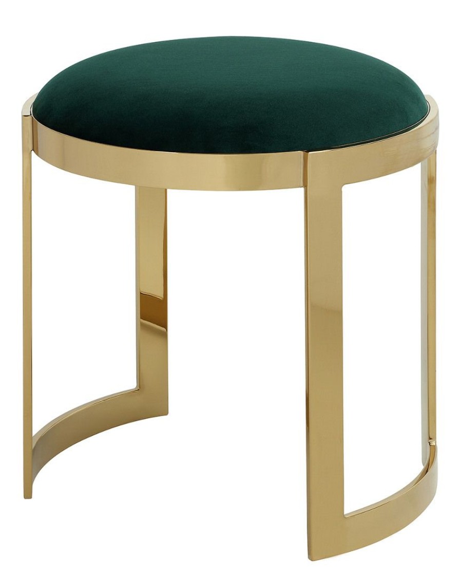 Dining Chairs & Stools * | Pangea Gold Frame Orion Stool Home Dining Chairs & Stools