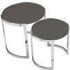 End & Side Tables * | Pangea Orion Nesting Side Tables Home End & Side Tables