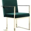 Dining Chairs & Stools * | Pangea Gold Dexter Arm Chair Home Dining Chairs & Stools