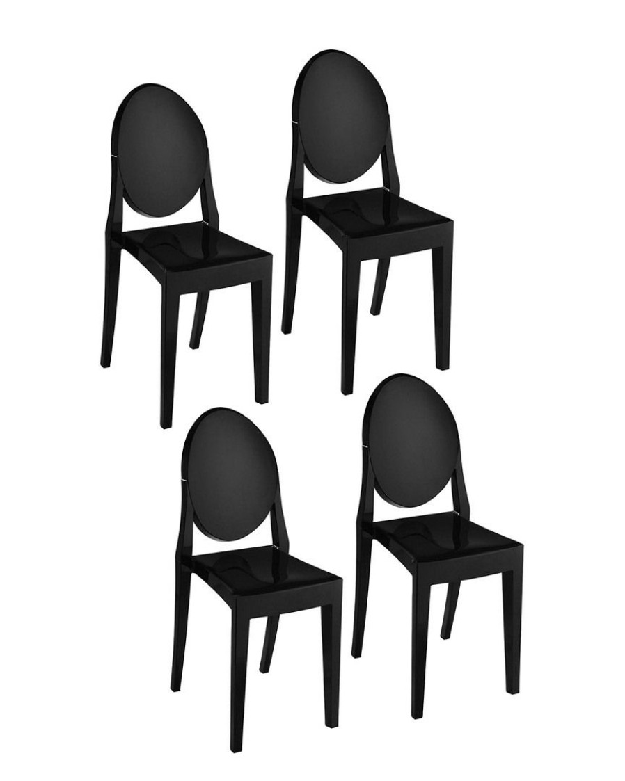 Dining Chairs & Stools * | Pangea Set Of 4 Phantom Indoor/Outdoor Chairs Home Dining Chairs & Stools