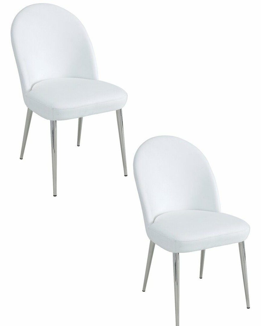 Accent Chairs * | Pangea Home Gold Vera Set Of 2 Chairs Accent Chairs