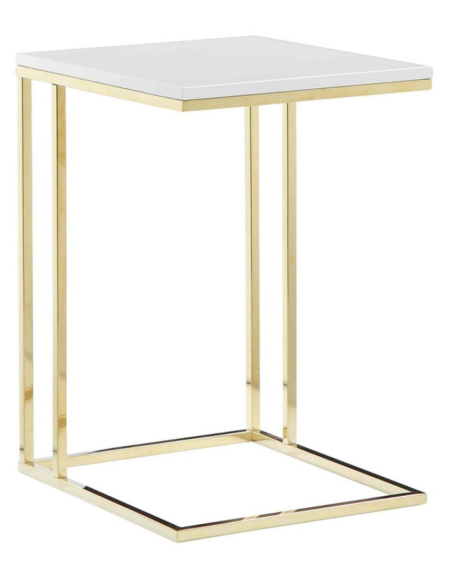 End & Side Tables * | Pangea Gold Fred Tray Table Home End & Side Tables