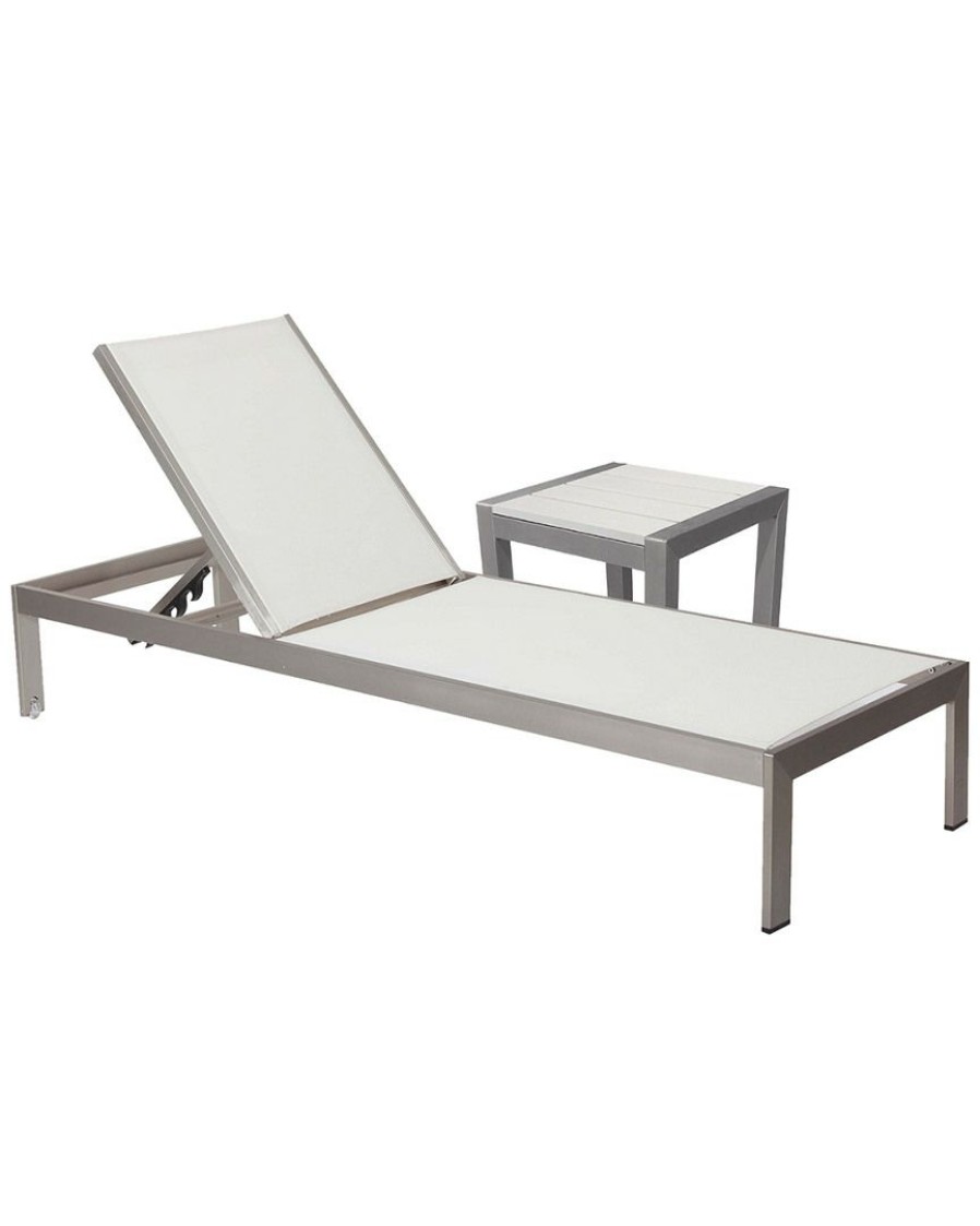 Seating * | Pangea Home Sally Lounger & Side Table Seating