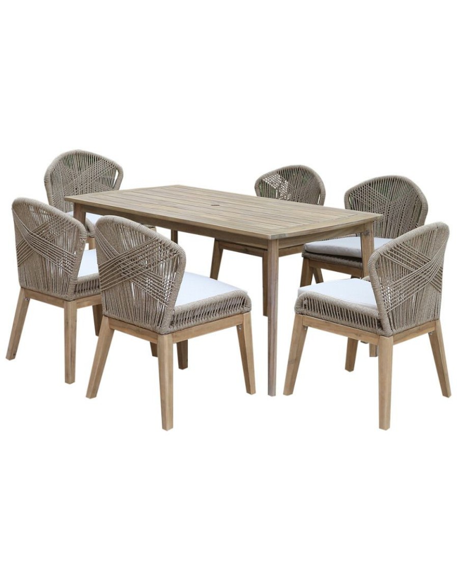 Dining Sets * | Pangea Home Marcado 7Pc Dining Set Dining Sets