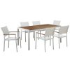 Dining Sets * | Pangea David 7Pc Dining Set Teak Home Dining Sets