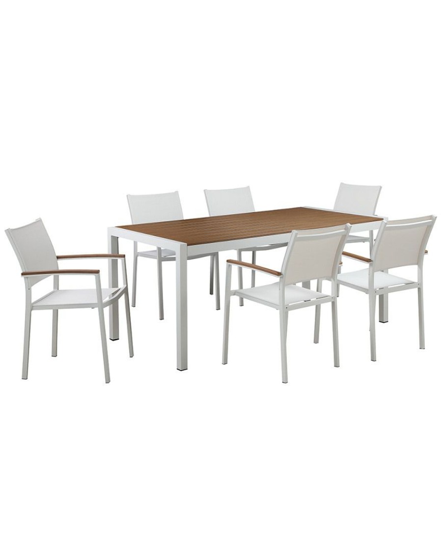 Dining Sets * | Pangea David 7Pc Dining Set Teak Home Dining Sets