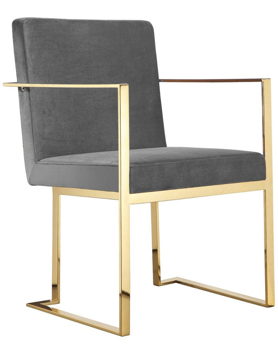 Dining Chairs & Stools * | Pangea Gold Dexter Arm Chair Home Dining Chairs & Stools