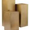 End & Side Tables * | Pangea 3Pc Miami Pedestals Home End & Side Tables