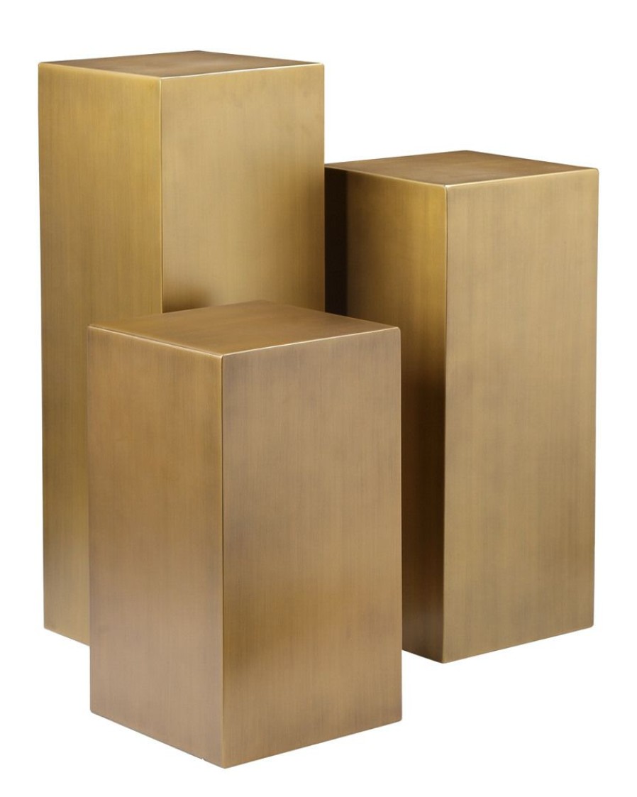 End & Side Tables * | Pangea 3Pc Miami Pedestals Home End & Side Tables