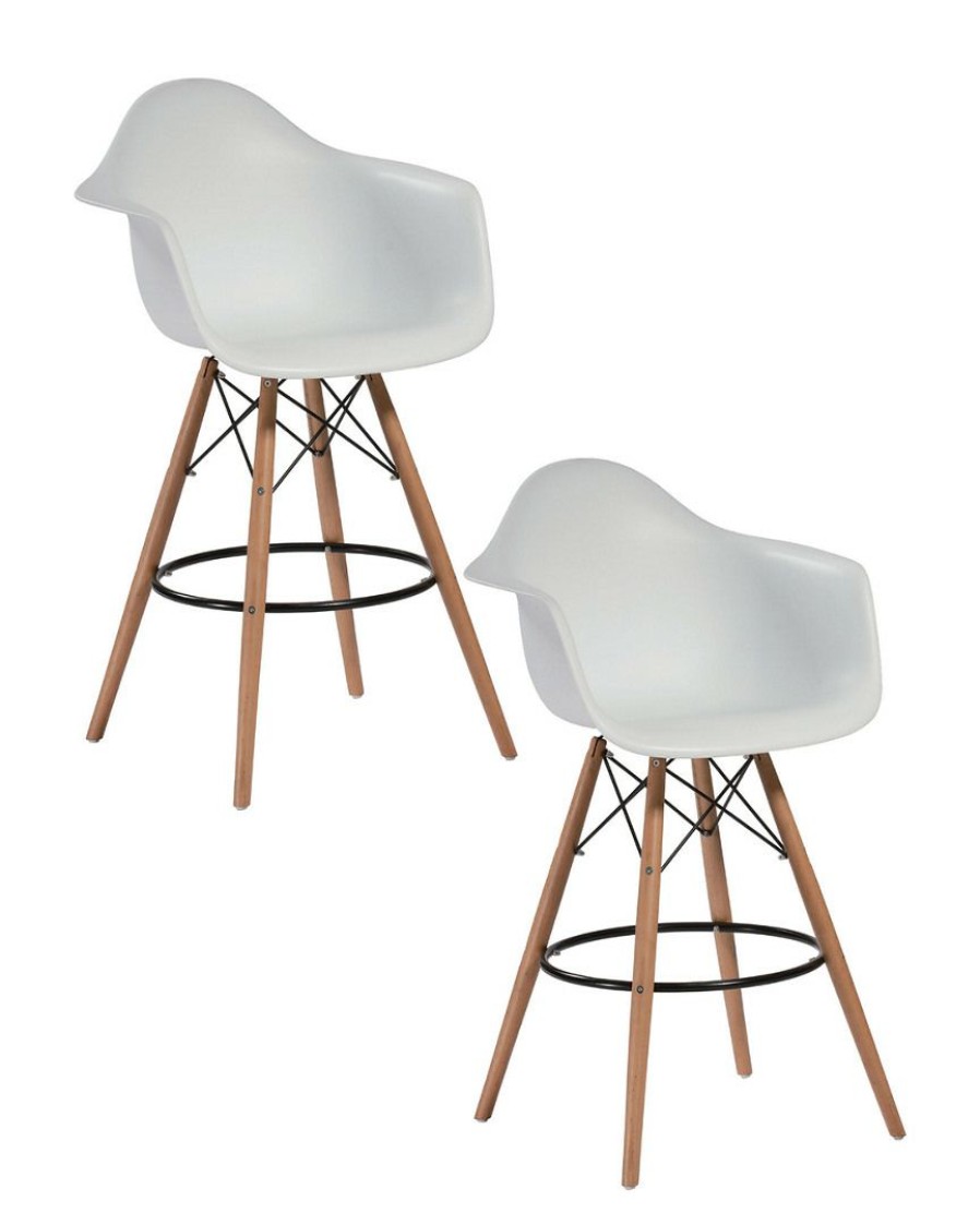 Dining Chairs & Stools * | Pangea Set Of 2 Daphney Bar Stools Home Dining Chairs & Stools