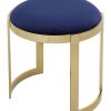 Dining Chairs & Stools * | Pangea Gold Frame Orion Stool Home Dining Chairs & Stools