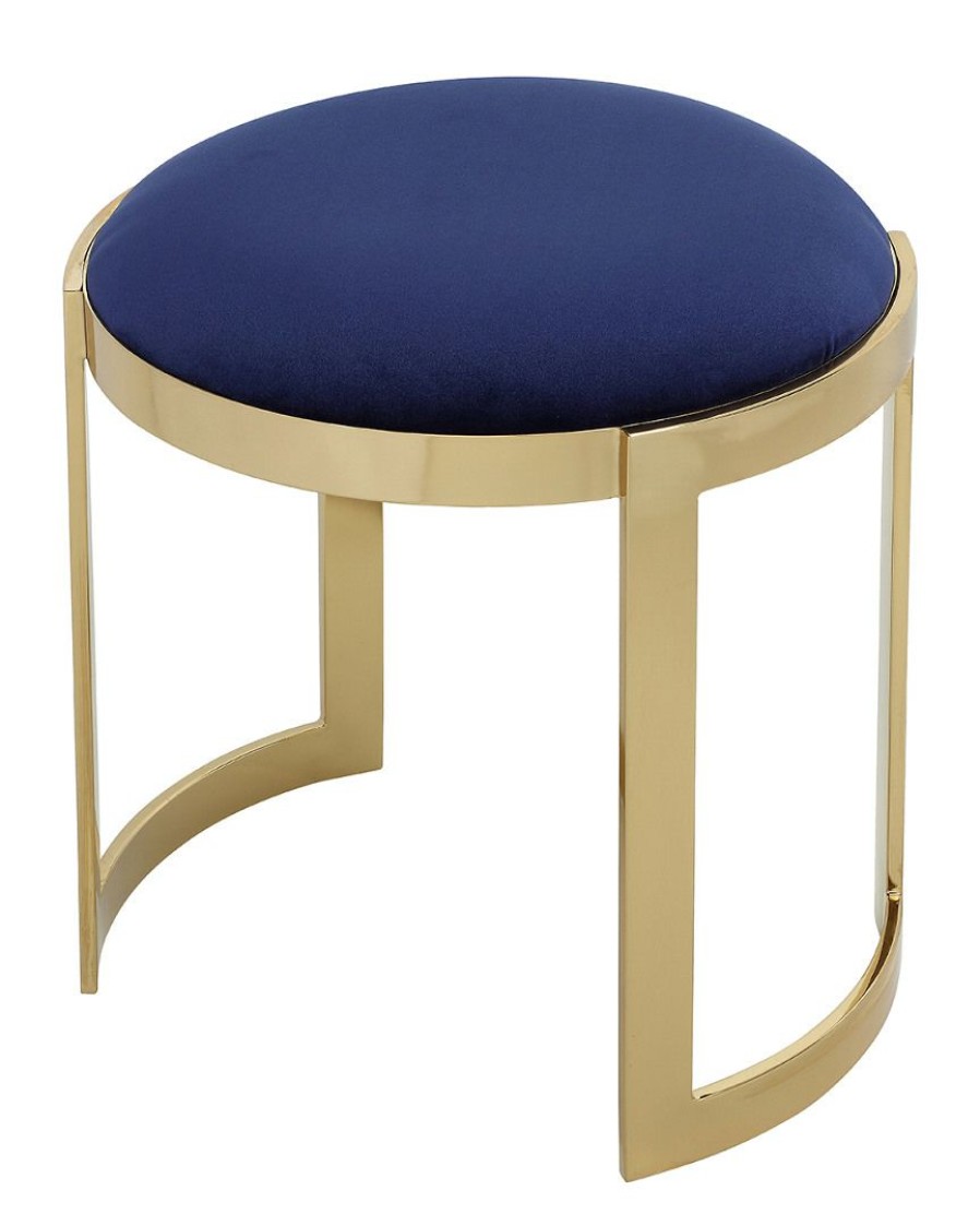 Dining Chairs & Stools * | Pangea Gold Frame Orion Stool Home Dining Chairs & Stools