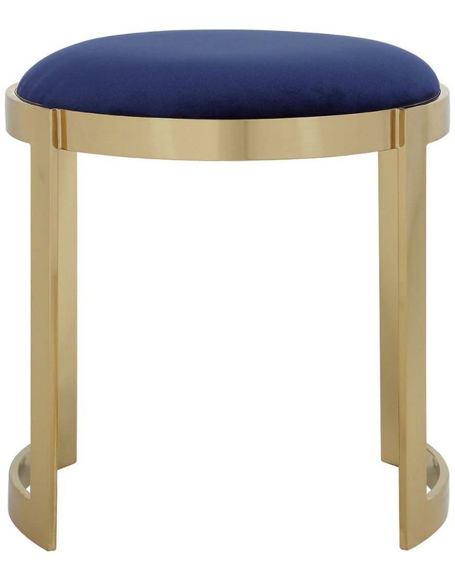 Dining Chairs & Stools * | Pangea Gold Frame Orion Stool Home Dining Chairs & Stools