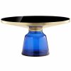 Coffee Tables * | Pangea Home Gbelinda Coffee Table Blue Glass Coffee Tables