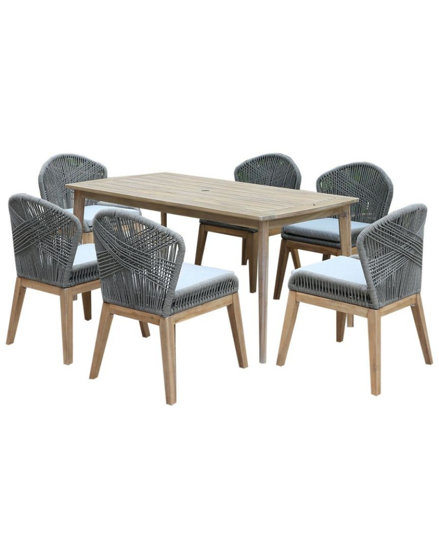 Dining Sets * | Pangea Home Marcado 7Pc Dining Set Dining Sets